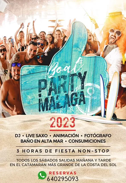 Boat Party en Málaga capital 2024